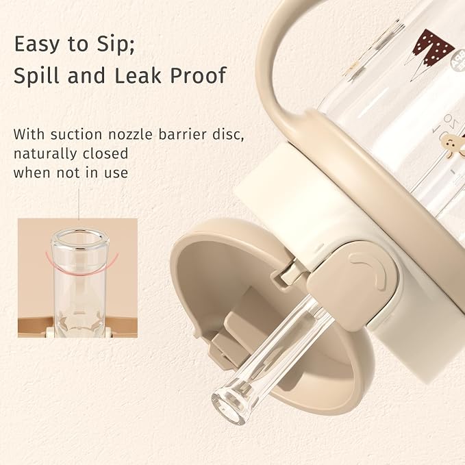 Evorie Tritan Spill Proof Toddler Straw Sippy Cup, 10 oz - Image 2