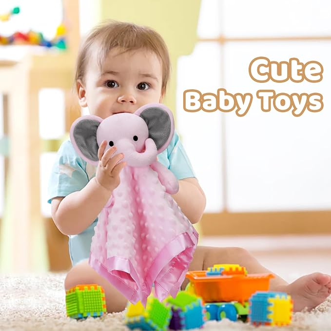 Pro Goleem Baby Girl Gifts Elephant Security Blanket - Image 4