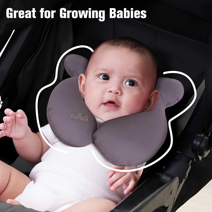 KAKIBLIN Baby Travel Pillow, Upgraded Baby Neck Pillow - Image 4
