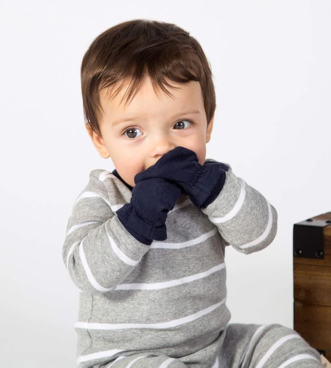 Burt's Bees Baby Unisex Baby Mittens, 100% Organic Cotton, One Size 3-Pack - Image 3