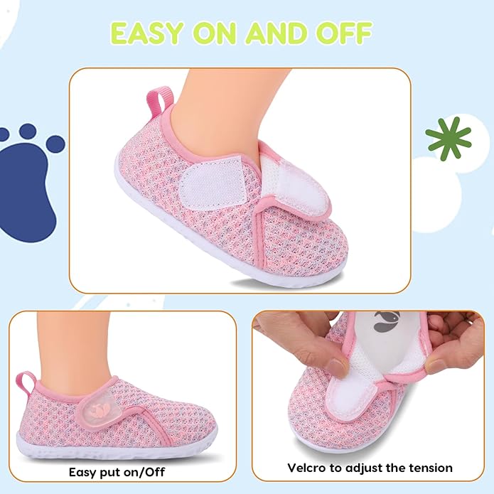 FEETCITY Baby Boys Girls First Walking Shoes Infant Sneakers Crib Shoes - Image 2