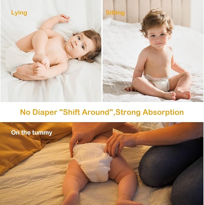 Babycozy Boucy Newborn Diapers for Sensitive Skin, Hypoallergenic Disposable - Image 7
