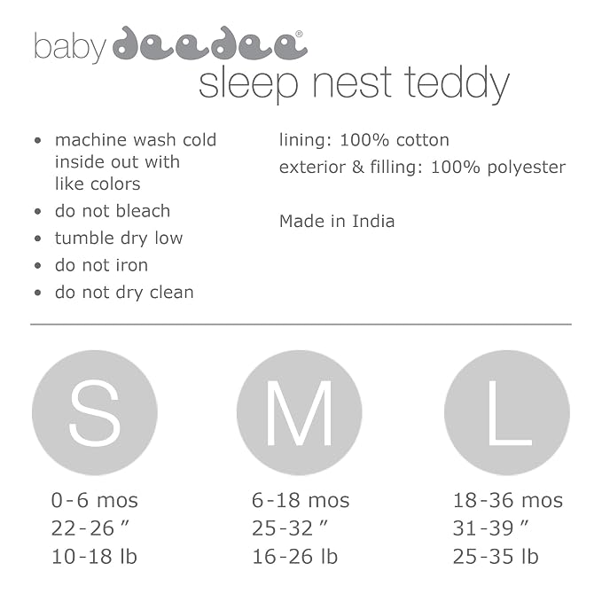 baby deedee Sleep Nest Teddy Baby Sleeping Bag, Fuzzy Dino - Image 7