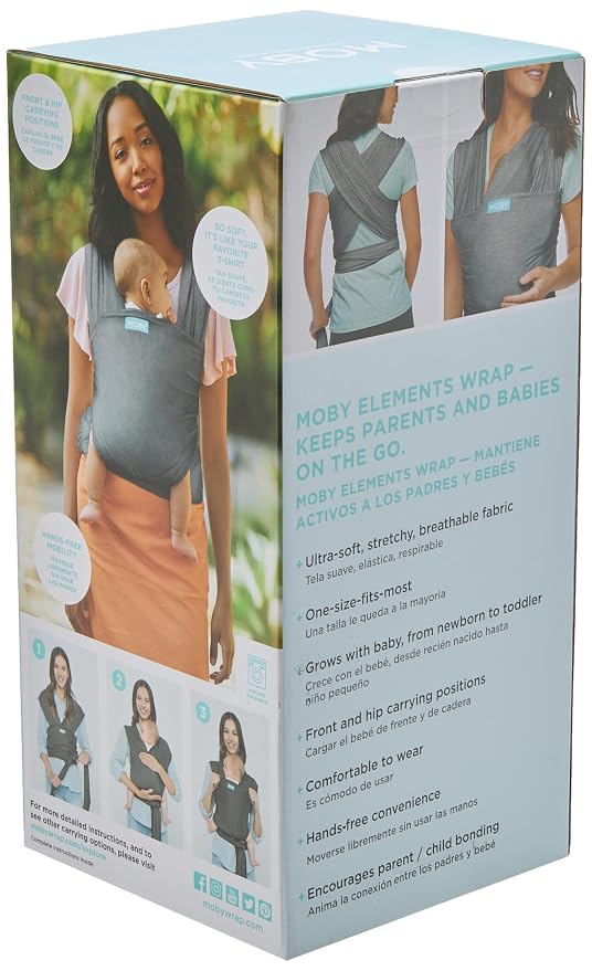 Moby Baby Wrap Carrier Element for Newborns to Toddlers, Infant Sling Carrier - Image 2
