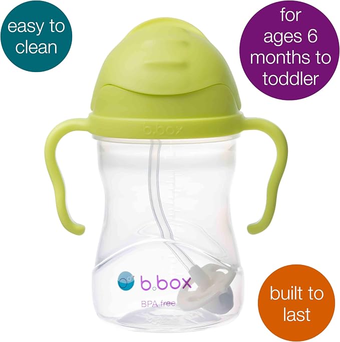 b.box Sippy Cup with Weighted Straw. Drink from any Angle, Leak Proof, Spill - Image 3