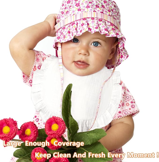 Baby Bibs Muslin Drool Teething Drooling Bibs - Image 5