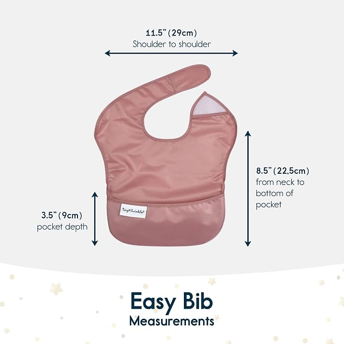 Tiny Twinkle Mess Proof Baby Bibs - Image 5