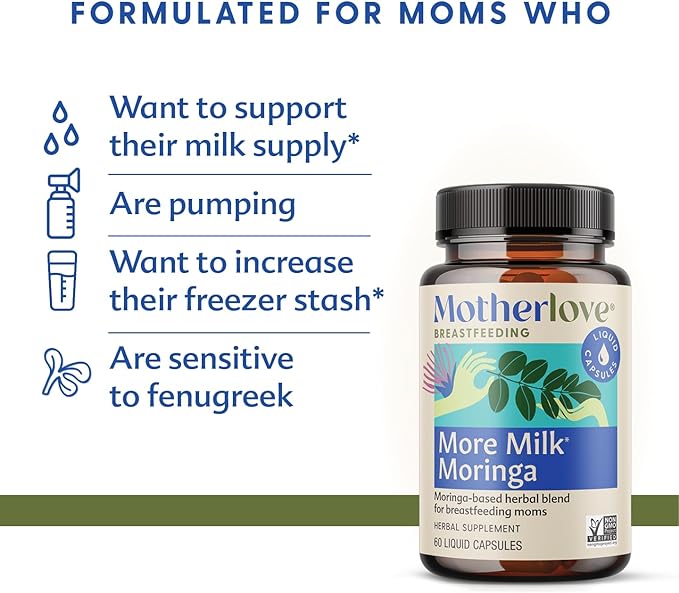 Motherlove More Milk Moringa Moringa-Based Lactation Supplement to Support - Image 2