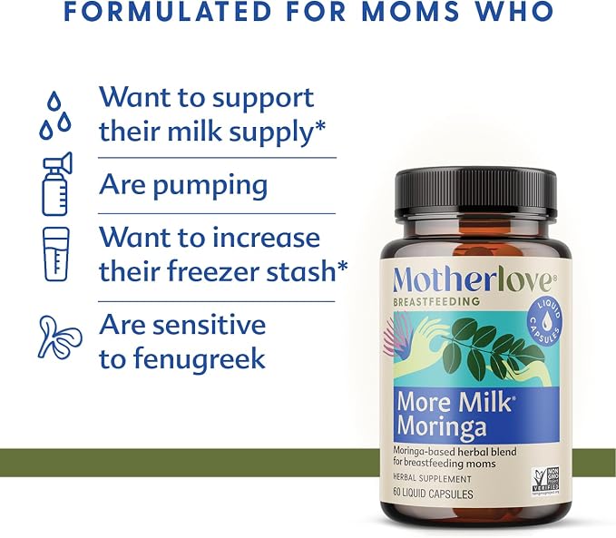 Motherlove More Milk Moringa Moringa-Based Lactation Supplement to Support - Image 2