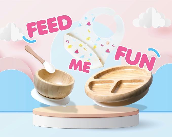 Bamboo Baby Feeding Set for Infants & Toddlers - Image 6