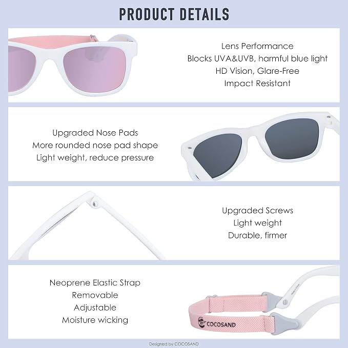 COCOSAND Flexible Baby Sunglasses - Image 4