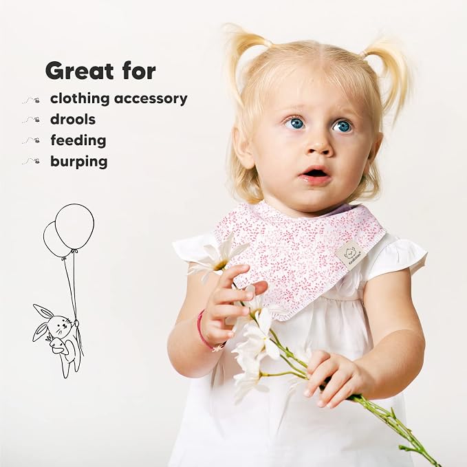 10-Pack Organic Baby Bandana Bibs - Image 5