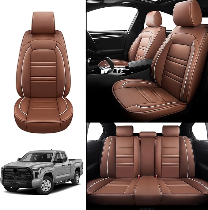 Seat Covers for Toyota Tundra 2000-2025 | 5-Seats Leather Seat Covers - Image 2