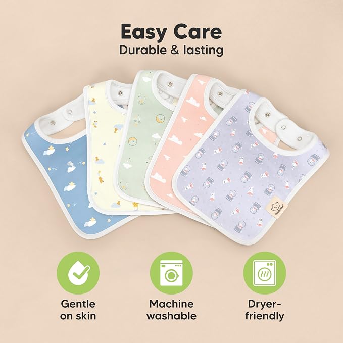 KeaBabies 8-Pack Organic Baby Bibs - Image 7