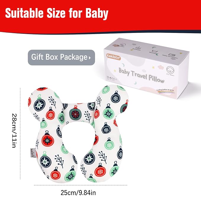 KAKIBLIN Baby Travel Pillow for Head and Neck, Upgraded Head Support Pillow - Image 7
