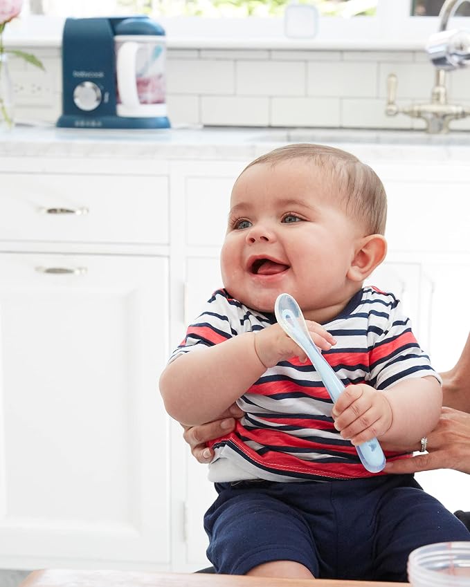 BEABA Baby's First Foods Spoon Set, Original Silicone Baby Spoons, Baby - Image 7