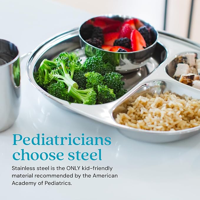 Ahimsa Stainless Steel Kids Plates - Image 3
