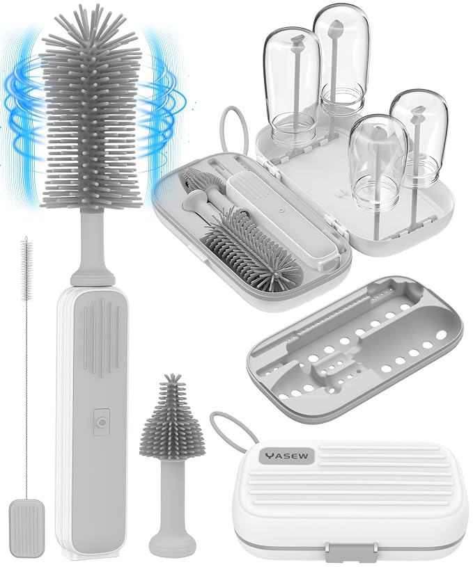 Electric Baby Bottle Brush Cleaner by yasew