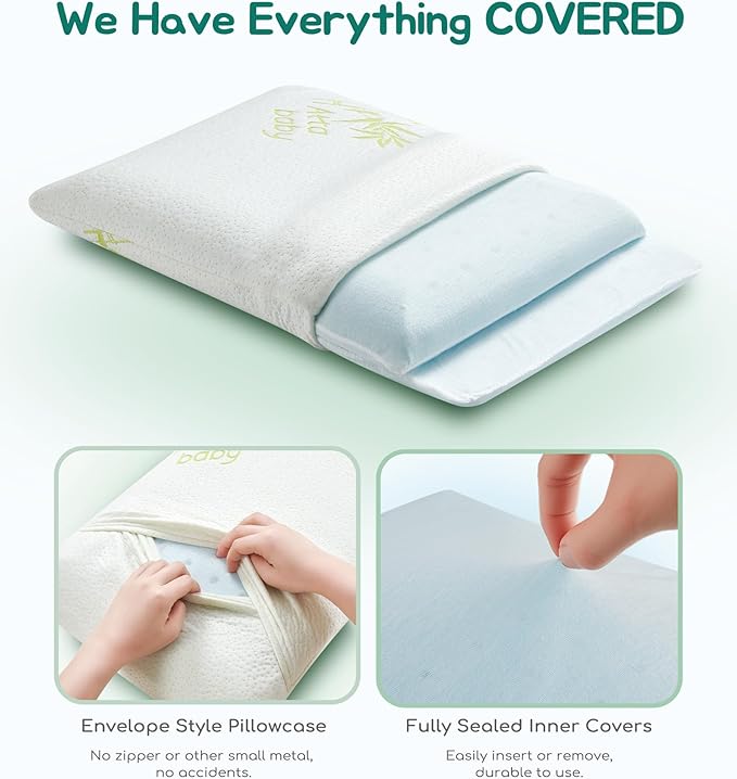 Toddler Pillow, Adjustable Memory Foam Small Pillow - Image 6