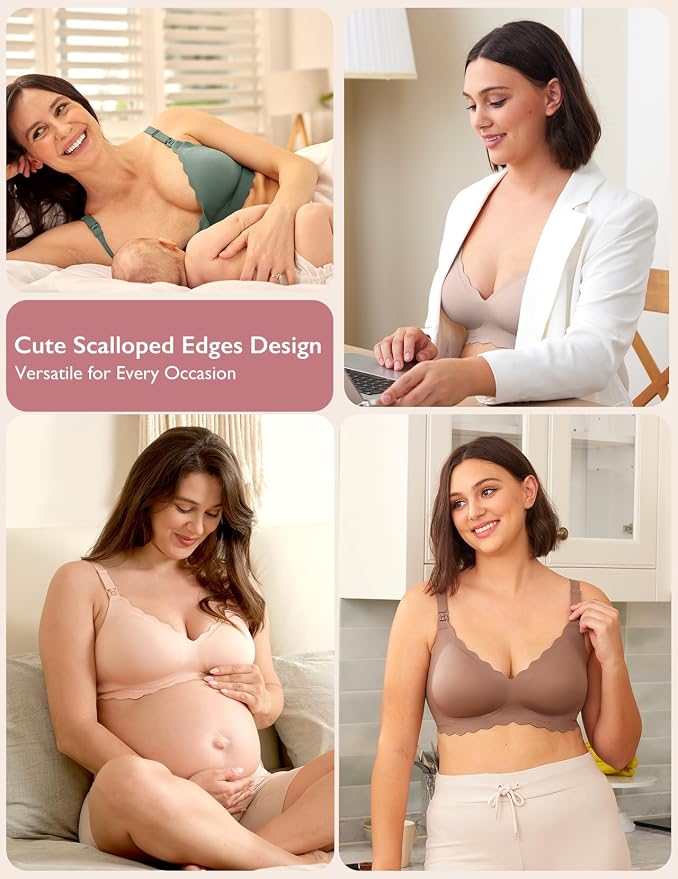 Momcozy Nursing Bras for Breastfeeding, Seamless Pregnancy Maternity Bra - Image 5