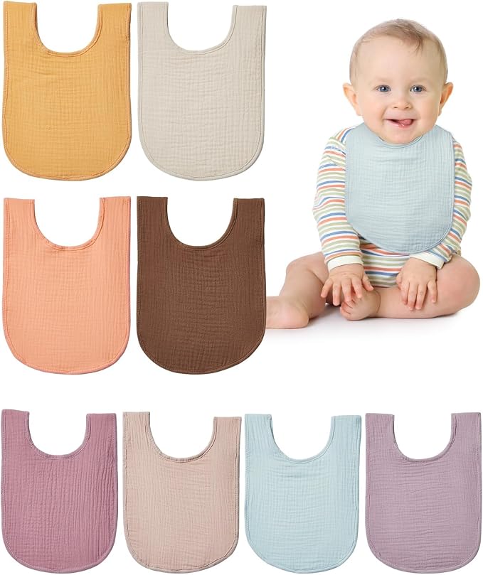 Lilian&Gema Baby Bibs 8 Pack Baby Drool Bibs - Image 7
