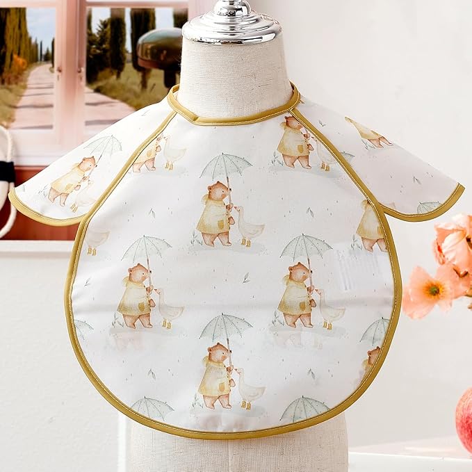 Feeding Bibs for Baby, 3 Pack-Waterproof & Easy Clean Feeding Bibs for Toddlers - Image 8