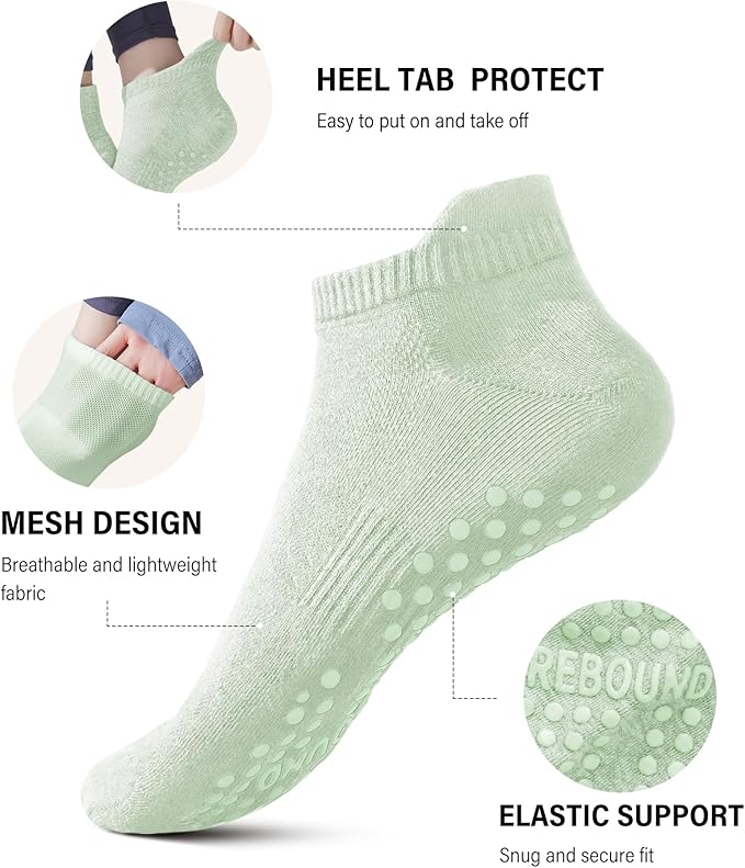 DIBAOLONG Pilates Socks with Grips - Image 4