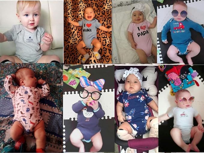 Baby Layette Set Baby Boys' 9-Piece Bodysuits Pants Set Toddler Girl Boy Unisex - Image 7
