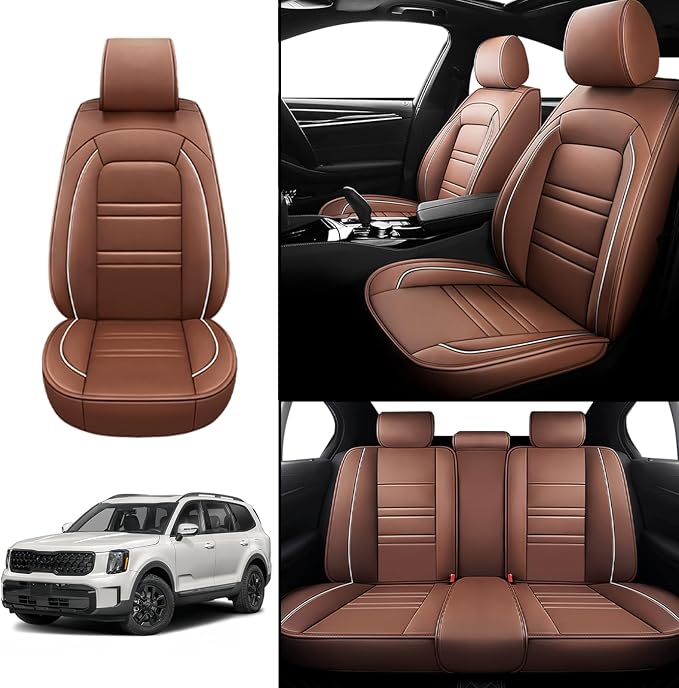 Seat Covers for kia Telluride 2020-2025 | 5-Seats Leather Seat Covers - Image 2