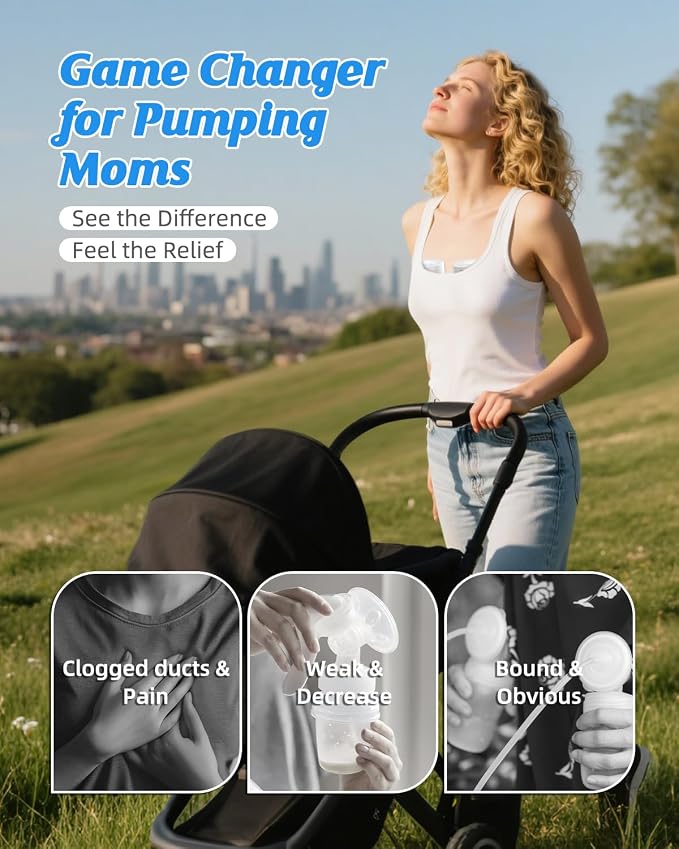 ANWIKE Hands Free Breast Pump Ultra-Light 230g, Wearable Breastfeeding Pump - Image 8
