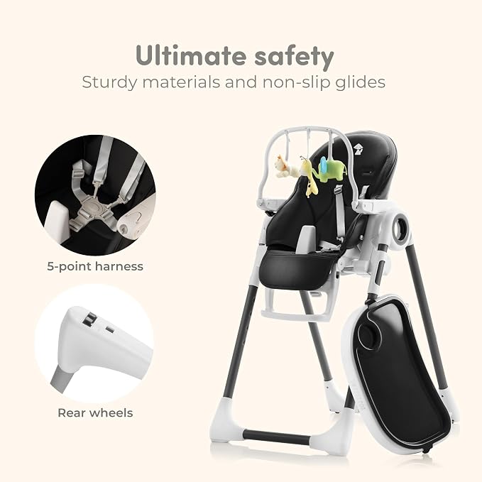 Baby High Chair Adjustable to 7 Different Heights - Image 5
