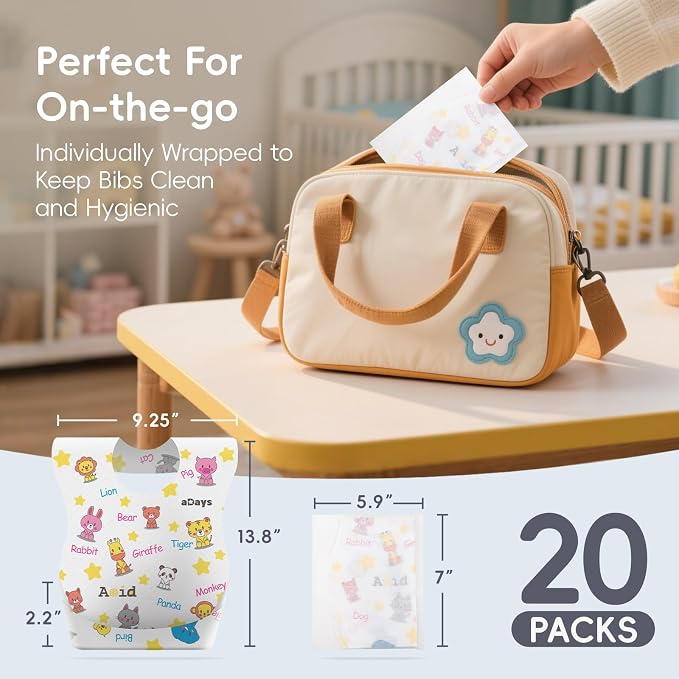 KIIS Disposable Baby Bibs for Baby Boys and Girls - Image 7