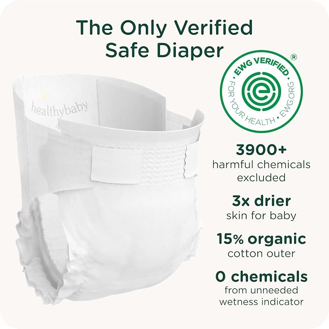 Our Diapers | EWG Verified Safe & Plant-Based Diapers | Leak Protection | Soft - Image 2