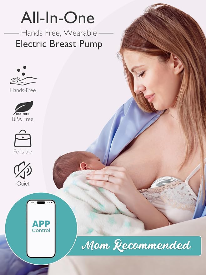 Hands Free Breast Pump, Momspeace Breast Pumps - Image 2