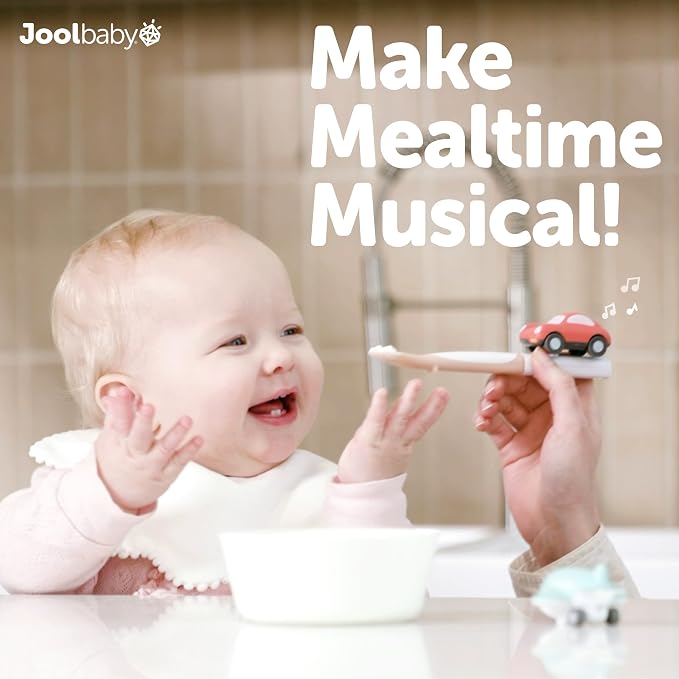 Jool Baby Musical Baby Spoons, 3 Spoons + Car - Image 2