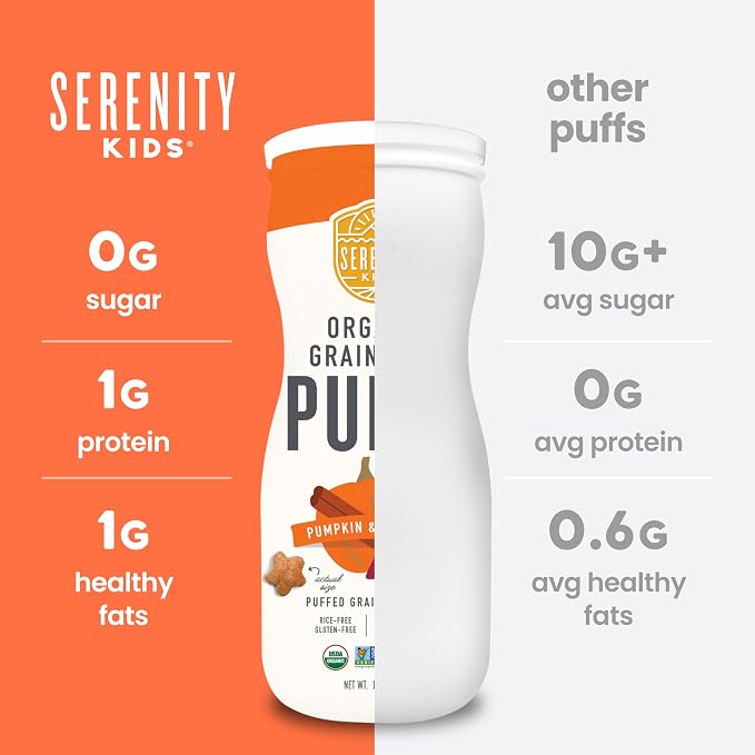 Serenity Kids 6+ Months Grain-Free Allergen-Safe Puffs - Image 7