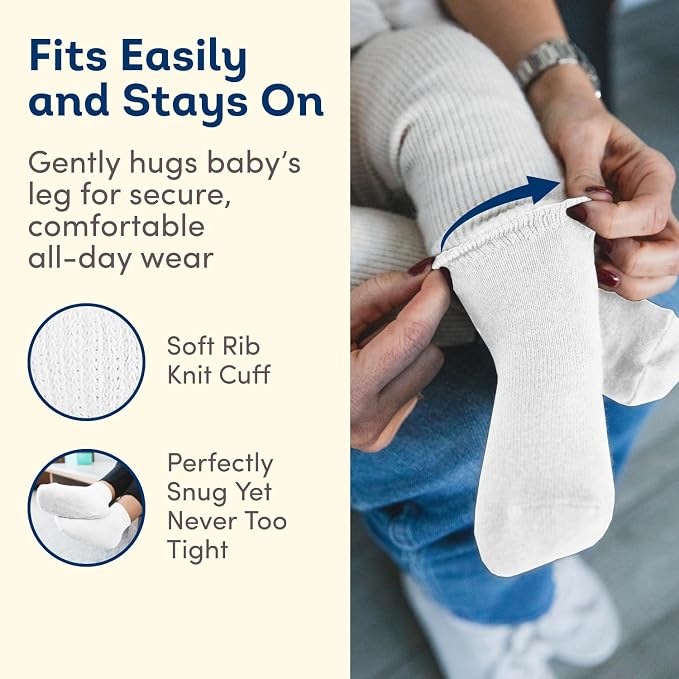 Fruit of the Loom Baby 14-Pack Grow & Fit Flex Zones Cotton Stretch Socks - Image 5