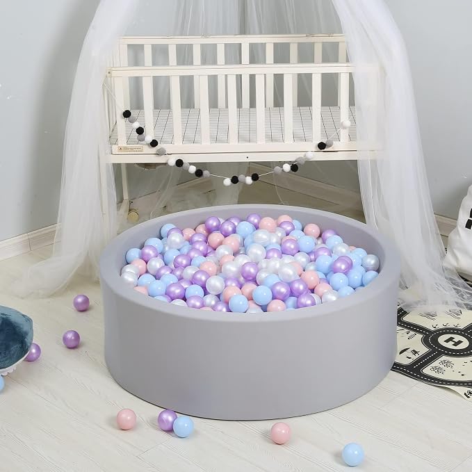 GOGOSO Ball Pits Balls for Toddlers Pack of 50 100 200 Plastics Shape Ball - Image 7