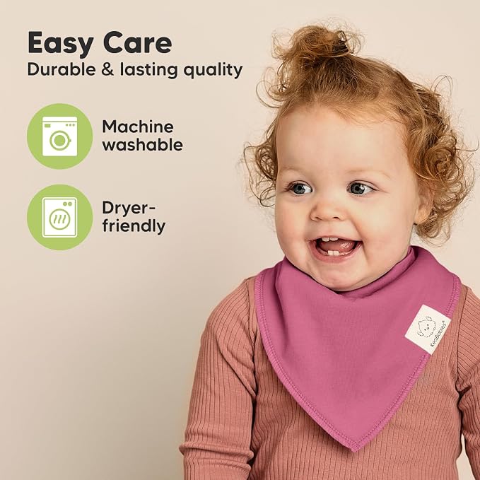 8-Pack Organic Baby Bandana Bibs - Image 7