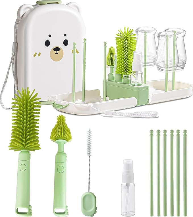 Travel Baby Bottle Cleaner Kit by Detsuk