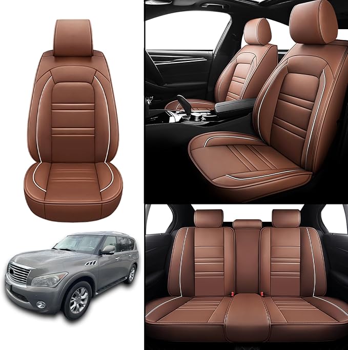 Seat Covers for Infiniti qx56 2004-2013 | 5-Seats Leather Seat Covers - Image 2