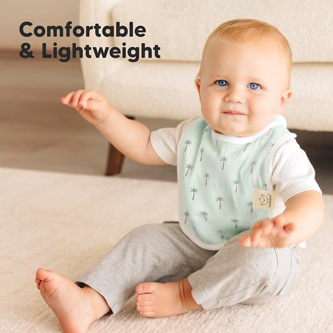 KeaBabies 8-Pack Organic Baby Bibs - Image 5
