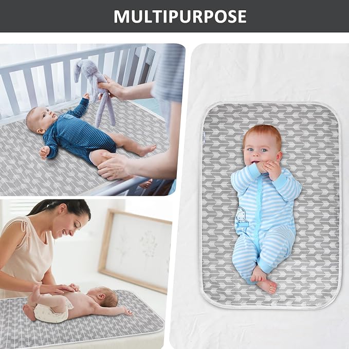 Baby Diaper Changing Pad, 21 5/8" x 31.5" Waterproof Changing Pad Liners - Image 6