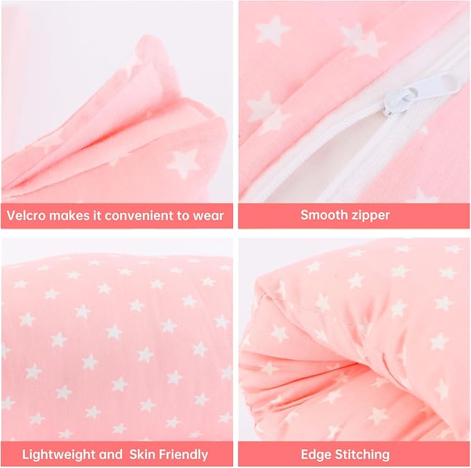 Nursing Arm Pillow with Detachable Magic Tape, Soft Cotton Bottle Nursing Arm - Image 2