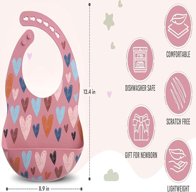 BPA-Free Silicone Baby Bibs - Image 2