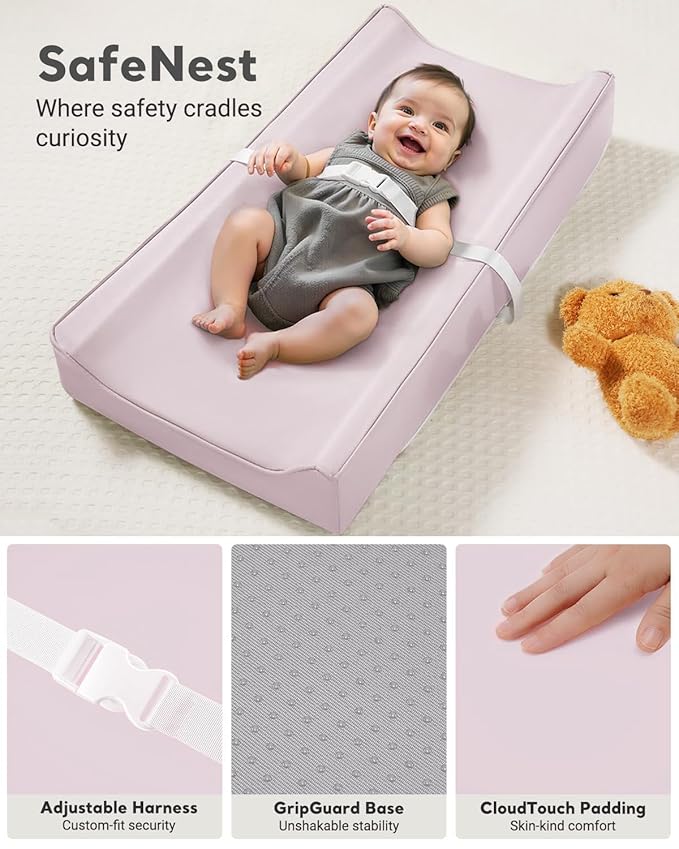 Vegan Leather Waterproof Baby Changing Pad - Image 4