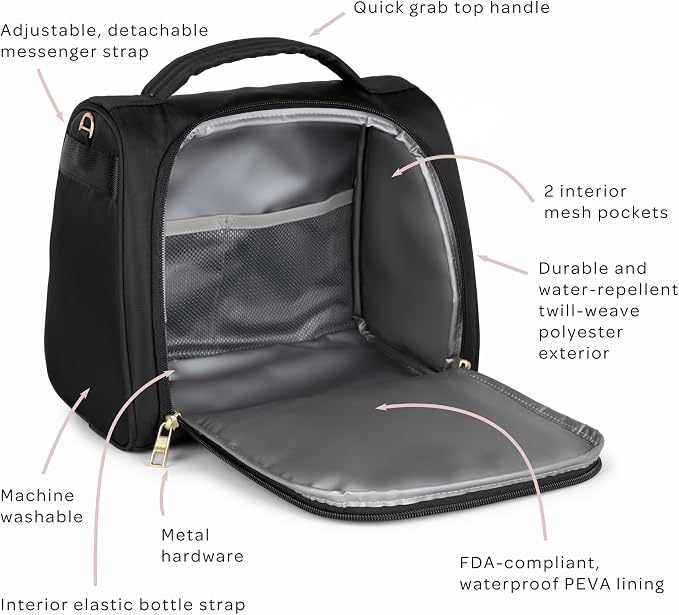JuJuBe New Insulated Bottle Bag, Breastmilk Storage Bag - Image 5