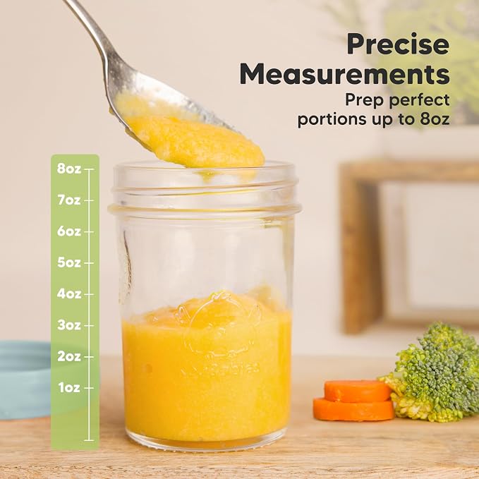 KeaBabies 4pk 8oz Glass Baby Food Containers - Image 4