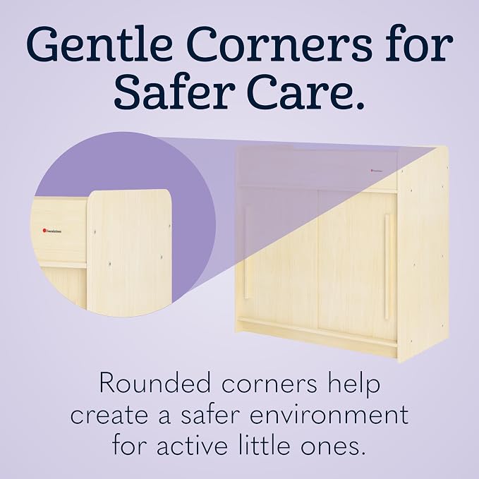 Foundations SafeGlide Daycare Changing Table, Durable Wood Construction - Image 7