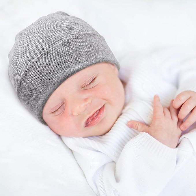 DRESHOW BQUBO 6 Pack Baby Hats for Boys Girls Unisex Baby Hat Soft Knit Cap - Image 3